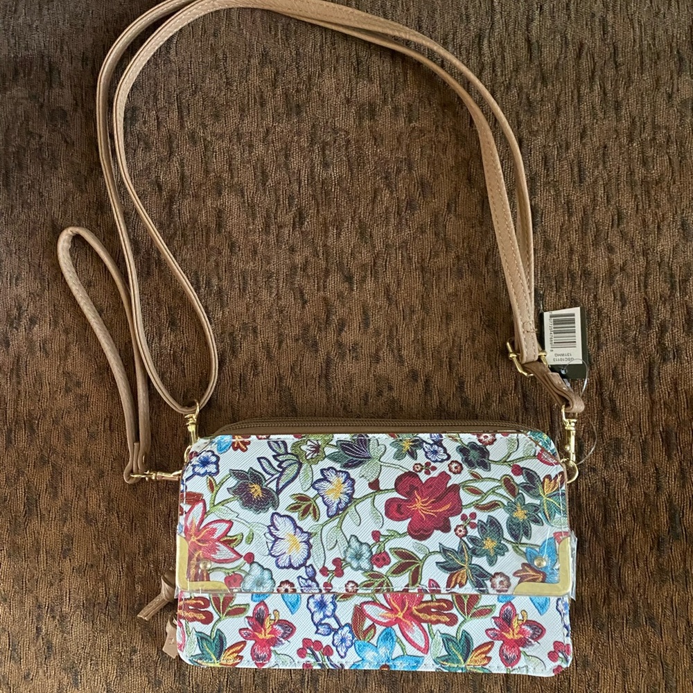 Elegant Floral Crossbody Bag